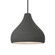 Medium Droplet 1-Light Pendant (254|CER-6563-GRY-NCKL-RIGID)