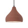 Medium Droplet LED Pendant (254|CER-6563-CLAY-MBLK-BKCD-LED1-700)