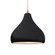 Medium Droplet 1-Light Pendant (254|CER-6563-BLK-ABRS-BEIG-TWST-LED1-700)
