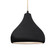 Medium Droplet 1-Light Pendant (254|CER-6563-BKMT-MBLK-BEIG-TWST-LED1-700)