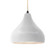 Medium Droplet 1-Light Pendant (254|CER-6563-BIS-MBLK-BEIG-TWST-LED1-700)