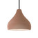 Medium Droplet 1-Light Pendant (254|CER-6563-ADOB-MBLK-RIGID)