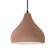 Medium Droplet 1-Light Pendant (254|CER-6563-ADOB-MBLK-BKCD)