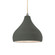 Small Droplet 1-Light Pendant (254|CER-6560-PWGN-NCKL-BEIG-TWST-LED1-700)