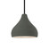 Small Droplet 1-Light Pendant (254|CER-6560-PWGN-MBLK-RIGID-LED1-700)