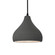 Small Droplet LED Pendant (254|CER-6560-GRY-MBLK-BKCD-LED1-700)