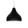 Small Droplet 1-Light Pendant (254|CER-6560-CRB-NCKL-BEIG-TWST-LED1-700)