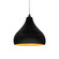 Small Droplet 1-Light Pendant (254|CER-6560-CBGD-MBLK-BEIG-TWST-LED1-700)