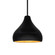 Small Droplet 1-Light Pendant (254|CER-6560-CBGD-MBLK-RIGID)