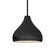 Small Droplet 1-Light Pendant (254|CER-6560-BLK-MBLK-RIGID-LED1-700)