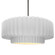 Large Tier Pleated 1-Light Pendant (254|CER-6555-WHT-NCKL-RIGID-LED1-700)