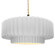 Large Tier Pleated 1-Light Pendant (254|CER-6555-WTWT-MBLK-BEIG-TWST)