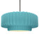 Large Tier Pleated 1-Light Pendant (254|CER-6555-RFPL-NCKL-RIGID-LED1-700)