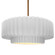 Large Tier Pleated 1-Light Pendant (254|CER-6555-WTWT-BRSS-RIGID)