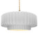 Large Tier Pleated 1-Light Pendant (254|CER-6555-WTWT-BRSS-BEIG-TWST)