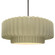 Large Tier Pleated 1-Light Pendant (254|CER-6555-VAN-NCKL-RIGID)