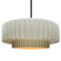 Large Tier Pleated 1-Light Pendant (254|CER-6555-MTGD-MBLK-RIGID-LED1-700)