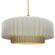 Large Tier Pleated 1-Light Pendant (254|CER-6555-MTGD-BRSS-BEIG-TWST-LED1-700)