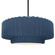 Large Tier Pleated 1-Light Pendant (254|CER-6555-MID-MBLK-RIGID-LED1-700)