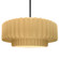 Large Tier Pleated 1-Light Pendant (254|CER-6555-MYLW-MBLK-RIGID)