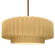 Large Tier Pleated 1-Light Pendant (254|CER-6555-MYLW-BRSS-RIGID)
