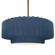 Large Tier Pleated 1-Light Pendant (254|CER-6555-MID-BRSS-RIGID)