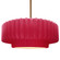 Large Tier Pleated 1-Light Pendant (254|CER-6555-CRSE-BRSS-RIGID-LED1-700)