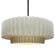 Large Tier Pleated 1-Light Pendant (254|CER-6555-MAT-MBLK-RIGID)