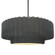 Large Tier Pleated 1-Light Pendant (254|CER-6555-GRY-NCKL-RIGID)