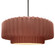 Large Tier Pleated 1-Light Pendant (254|CER-6555-CLAY-NCKL-RIGID-LED1-700)