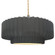 Large Tier Pleated 1-Light Pendant (254|CER-6555-GRY-BRSS-BEIG-TWST)