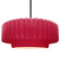 Large Tier Pleated 1-Light Pendant (254|CER-6555-CRSE-MBLK-RIGID)