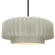 Large Tier Pleated 1-Light Pendant (254|CER-6555-CRK-MBLK-RIGID)
