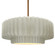 Large Tier Pleated 1-Light Pendant (254|CER-6555-CRK-BRSS-RIGID)