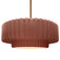 Large Tier Pleated 1-Light Pendant (254|CER-6555-CLAY-BRSS-RIGID)