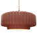 Large Tier Pleated 1-Light Pendant (254|CER-6555-CLAY-BRSS-BEIG-TWST)