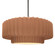Large Tier Pleated 1-Light Pendant (254|CER-6555-ADOB-NCKL-RIGID-LED1-700)