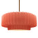 Large Tier Pleated 1-Light Pendant (254|CER-6555-BSH-BRSS-RIGID)