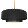 Large Tier Pleated 1-Light Pendant (254|CER-6555-BLK-BRSS-BEIG-TWST)