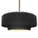 Large Tier Pleated 1-Light Pendant (254|CER-6555-BKMT-BRSS-RIGID)