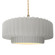 Large Tier Pleated 1-Light Pendant (254|CER-6555-BIS-BRSS-BEIG-TWST)