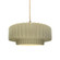 Medium Tier Pleated 1-Light Pendant (254|CER-6553-VAN-BRSS-BEIG-TWST-LED1-700)