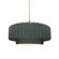 Medium Tier Pleated 1-Light Pendant (254|CER-6553-PWGN-NCKL-BEIG-TWST-LED1-700)