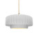 Medium Tier Pleated 1-Light Pendant (254|CER-6553-WHT-BRSS-BEIG-TWST)