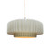Medium Tier Pleated 1-Light Pendant (254|CER-6553-MTGD-NCKL-BEIG-TWST-LED1-700)