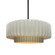 Medium Tier Pleated 1-Light Pendant (254|CER-6553-MTGD-MBLK-RIGID-LED1-700)