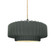 Medium Tier Pleated 1-Light Pendant (254|CER-6553-PWGN-MBLK-BEIG-TWST)