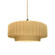 Medium Tier Pleated 1-Light Pendant (254|CER-6553-MYLW-MBLK-BEIG-TWST)