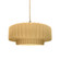 Medium Tier Pleated 1-Light Pendant (254|CER-6553-MYLW-BRSS-BEIG-TWST)