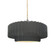 Medium Tier Pleated 1-Light Pendant (254|CER-6553-GRY-NCKL-BEIG-TWST-LED1-700)
